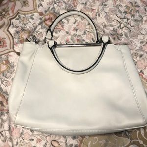 Enzo Angioloni gray handbag